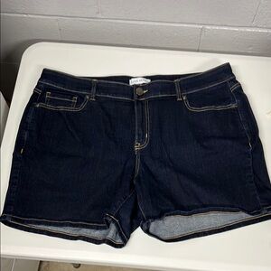 NWOT Lane Bryant Dark wash Jean Shorts